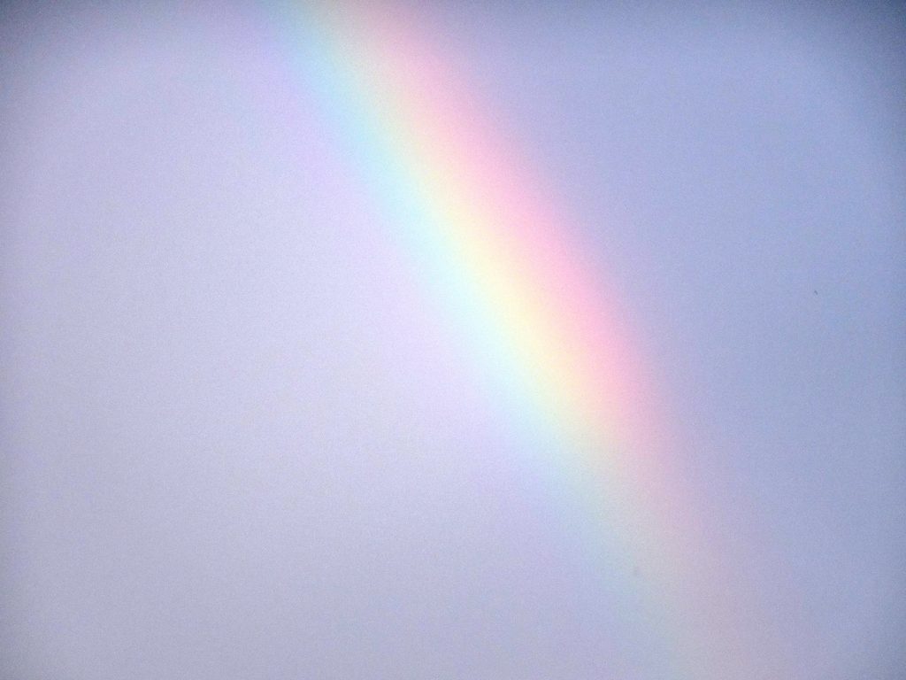梅雨の晴れ間 虹