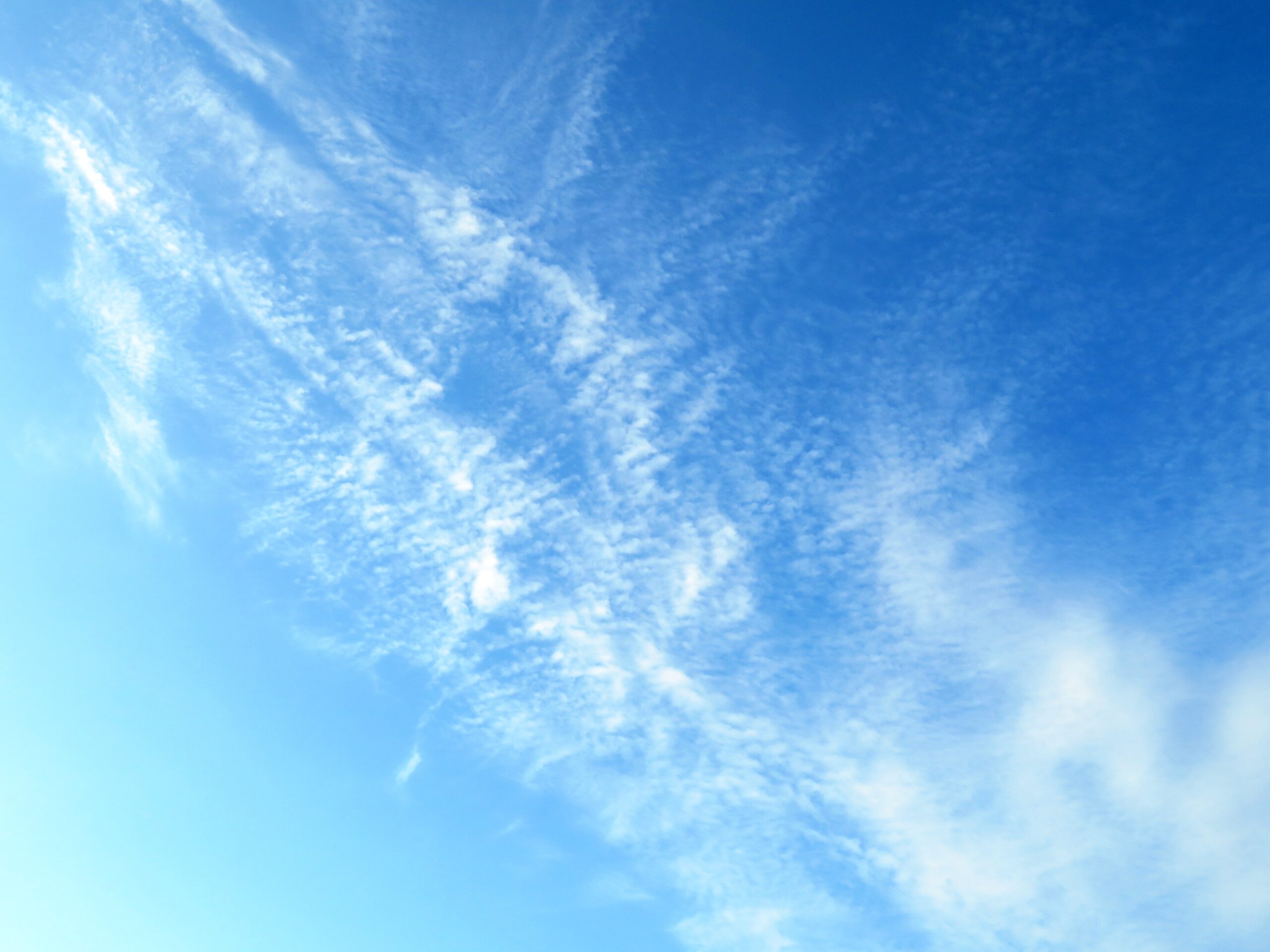 お盆の朝の空