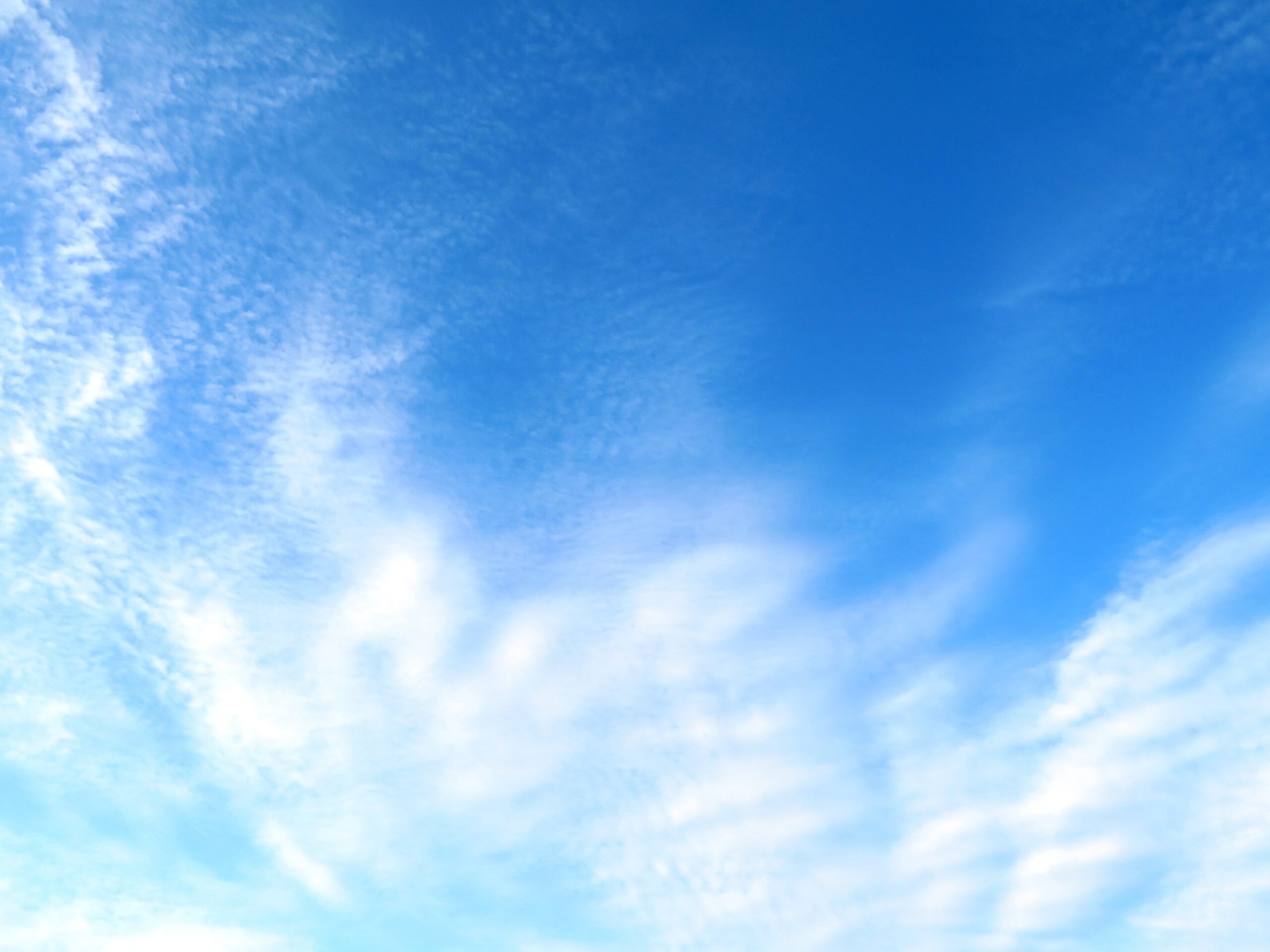 お盆の朝の空