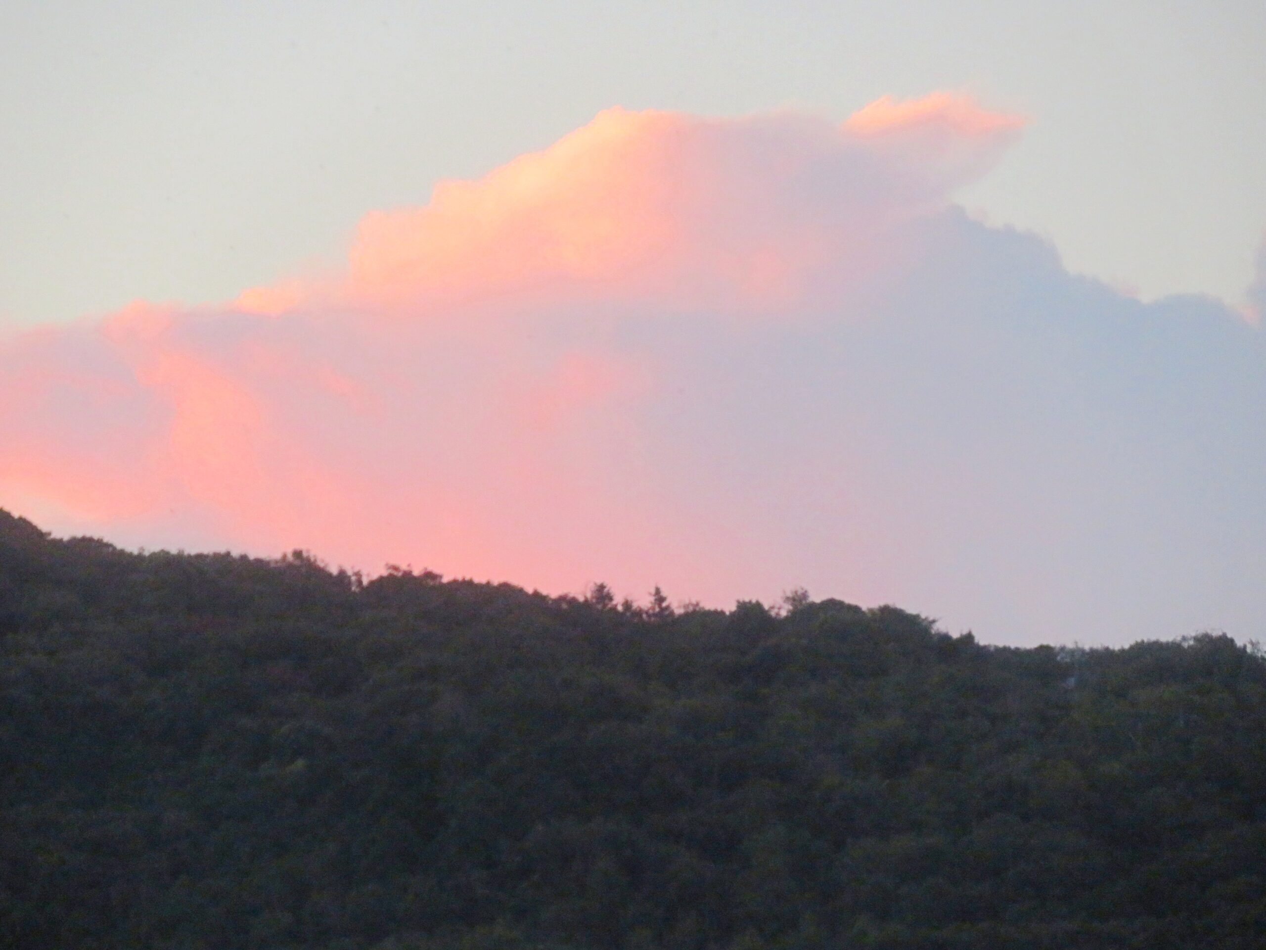 9月　朝焼けの雲
