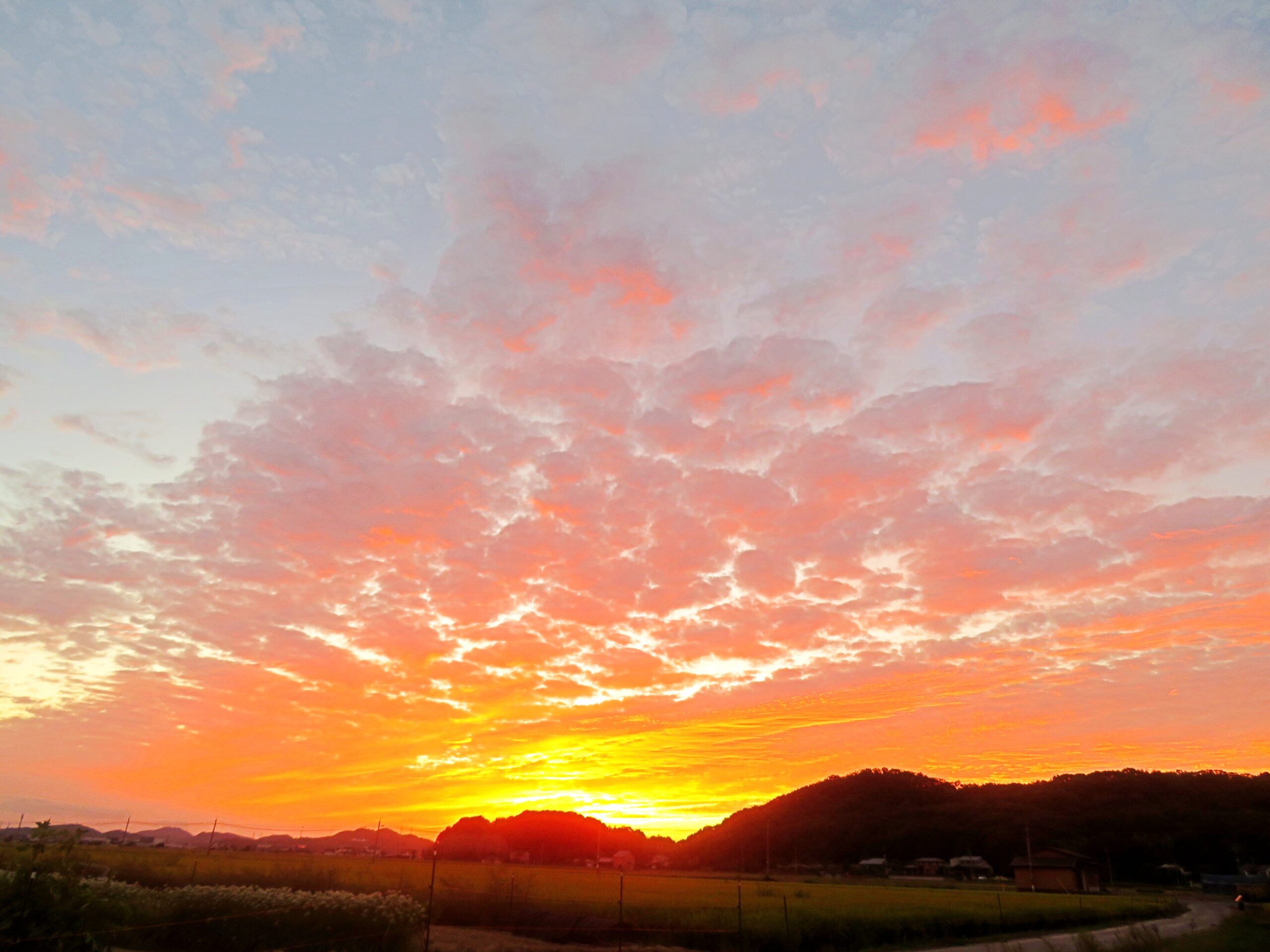 10月の夕焼け
