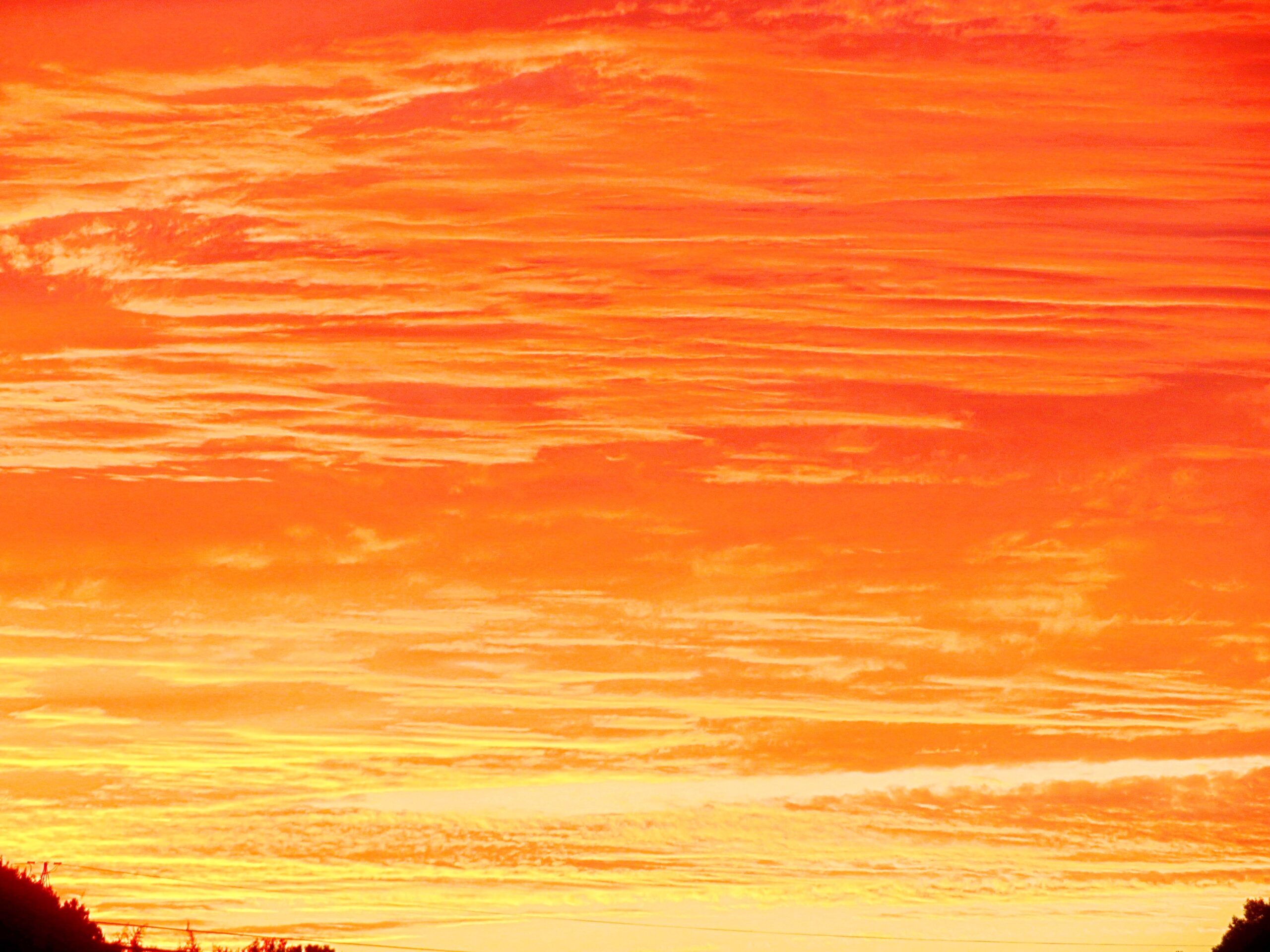 10月の夕焼け